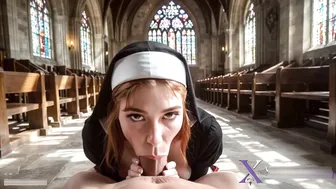 Long Spiritual Lovely Fishnet Nun